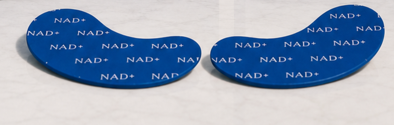 Capri Eye Mask patches on marble