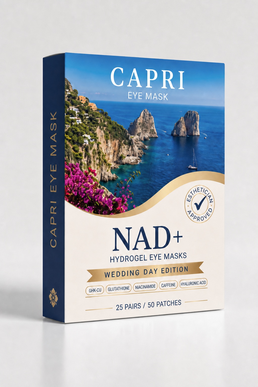 Capri Eye Mask — Wedding Day Edition
